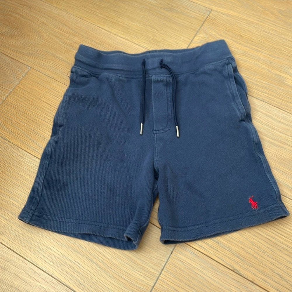 Polo Ralph Lauren navy blue knit pull on shorts boys 6